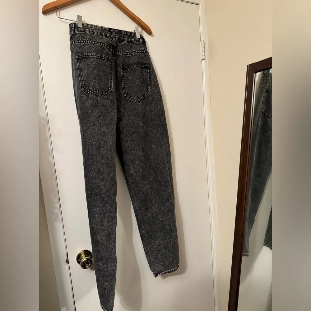 SHEIN Dark grey wide leg jeans size medium‎
